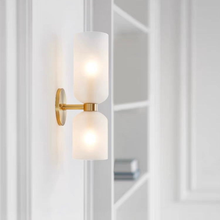 Double Head Glass Wall Lamp LED Sconces for Bedroom Decor NALANI
