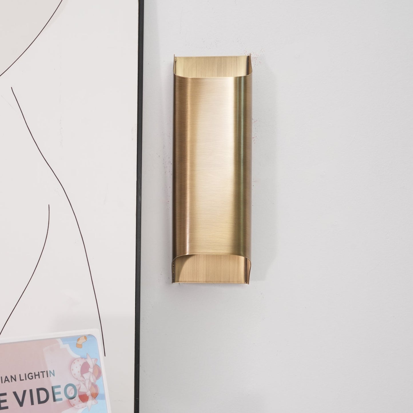 Brass Wall Lamp With Vintage Finish And Oil Coating NALANI