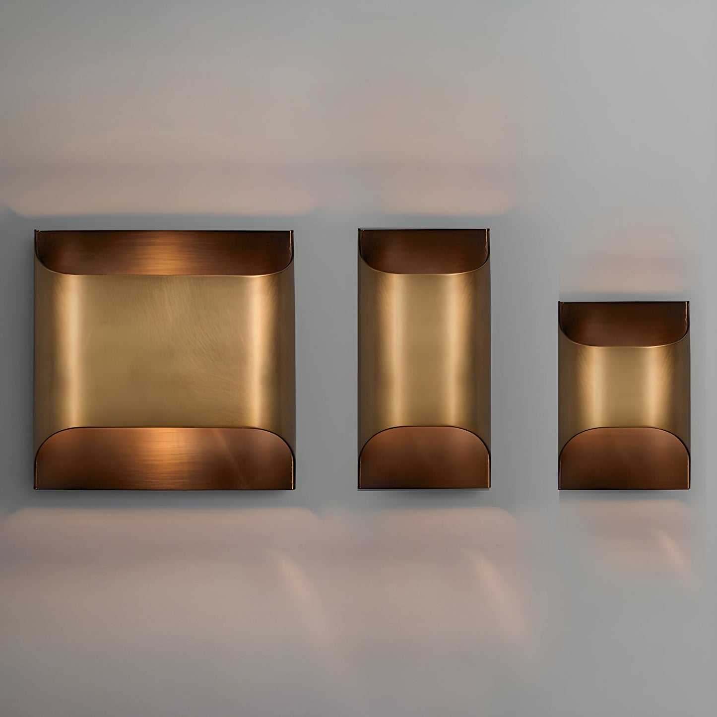 Brass Wall Lamp With Vintage Finish And Oil Coating NALANI