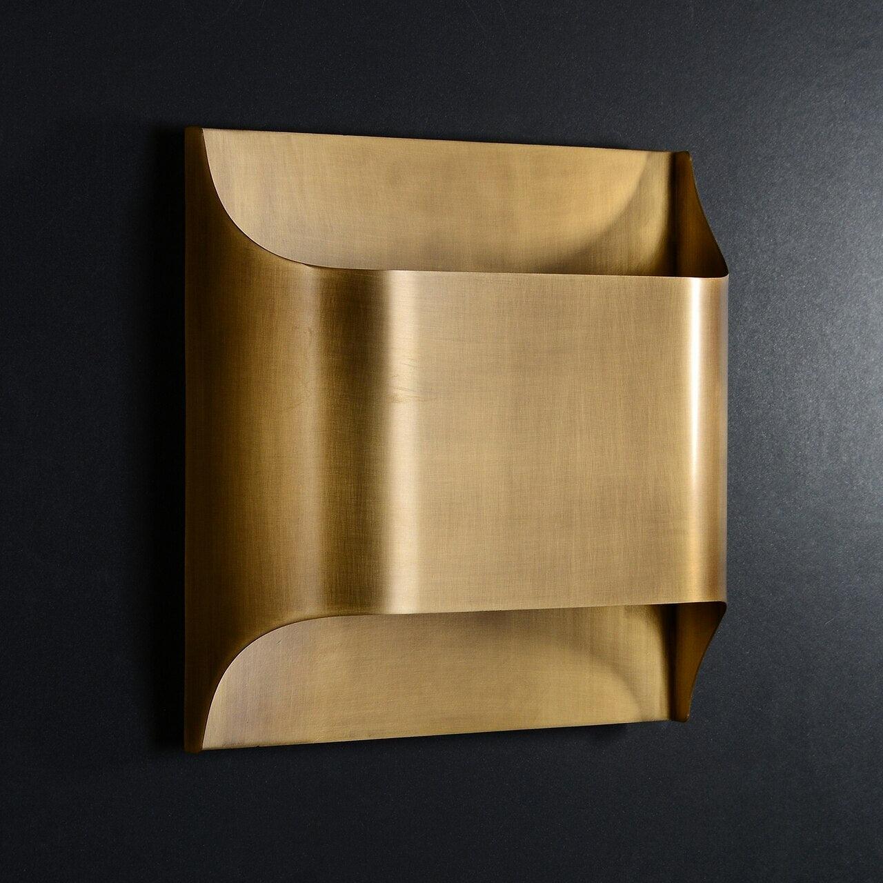 Brass Wall Lamp With Vintage Finish And Oil Coating NALANI