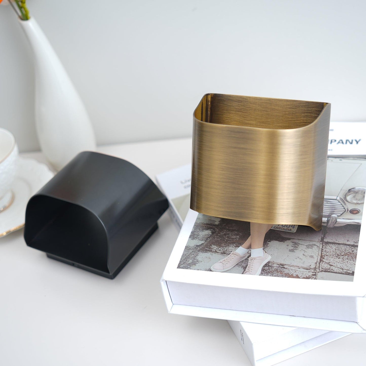 Brass Wall Lamp With Vintage Finish And Oil Coating NALANI