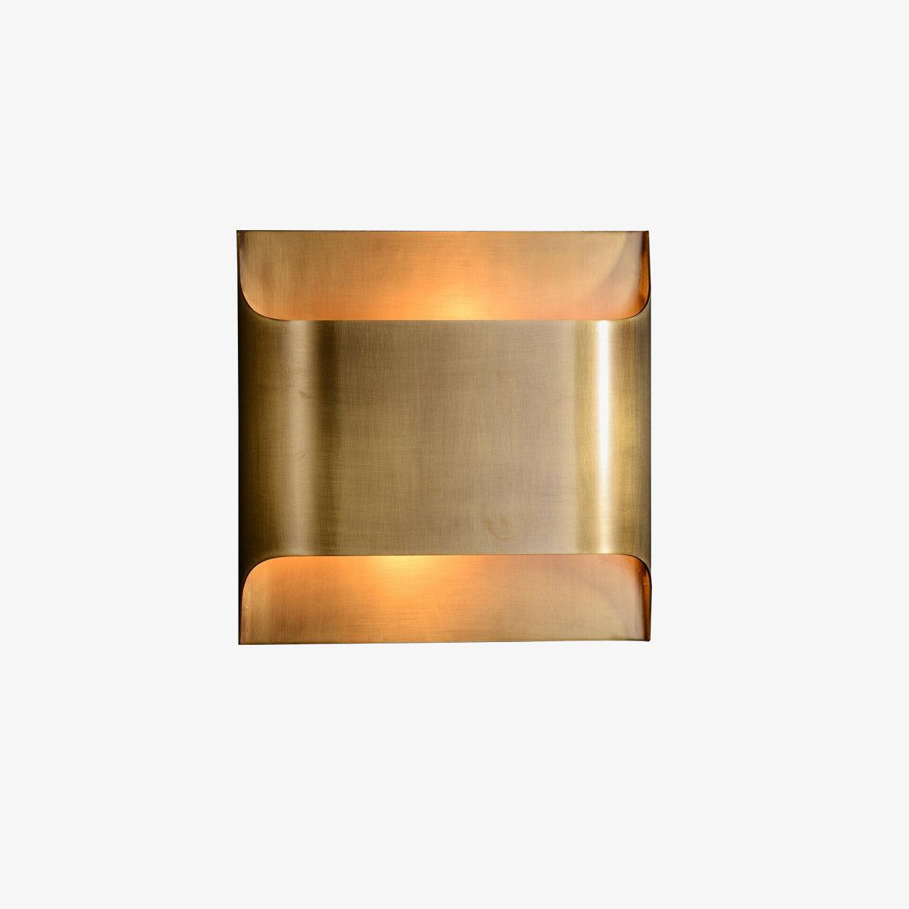 Brass Wall Lamp With Vintage Finish And Oil Coating ∅ 9.8″ x H 9.8″ Dia 25cm x H 25cm (E14 Bulb) Brass NALANI