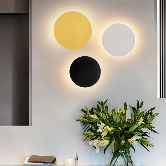 Round LED Wall Light Modern Design With Warm White Glow NALANI