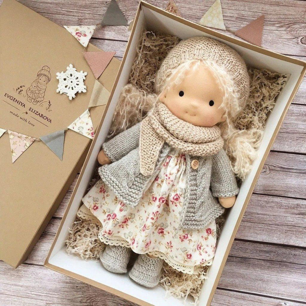 Waldorf Doll For Kids Hypoallergenic Plush Toy Snow lily NALANI