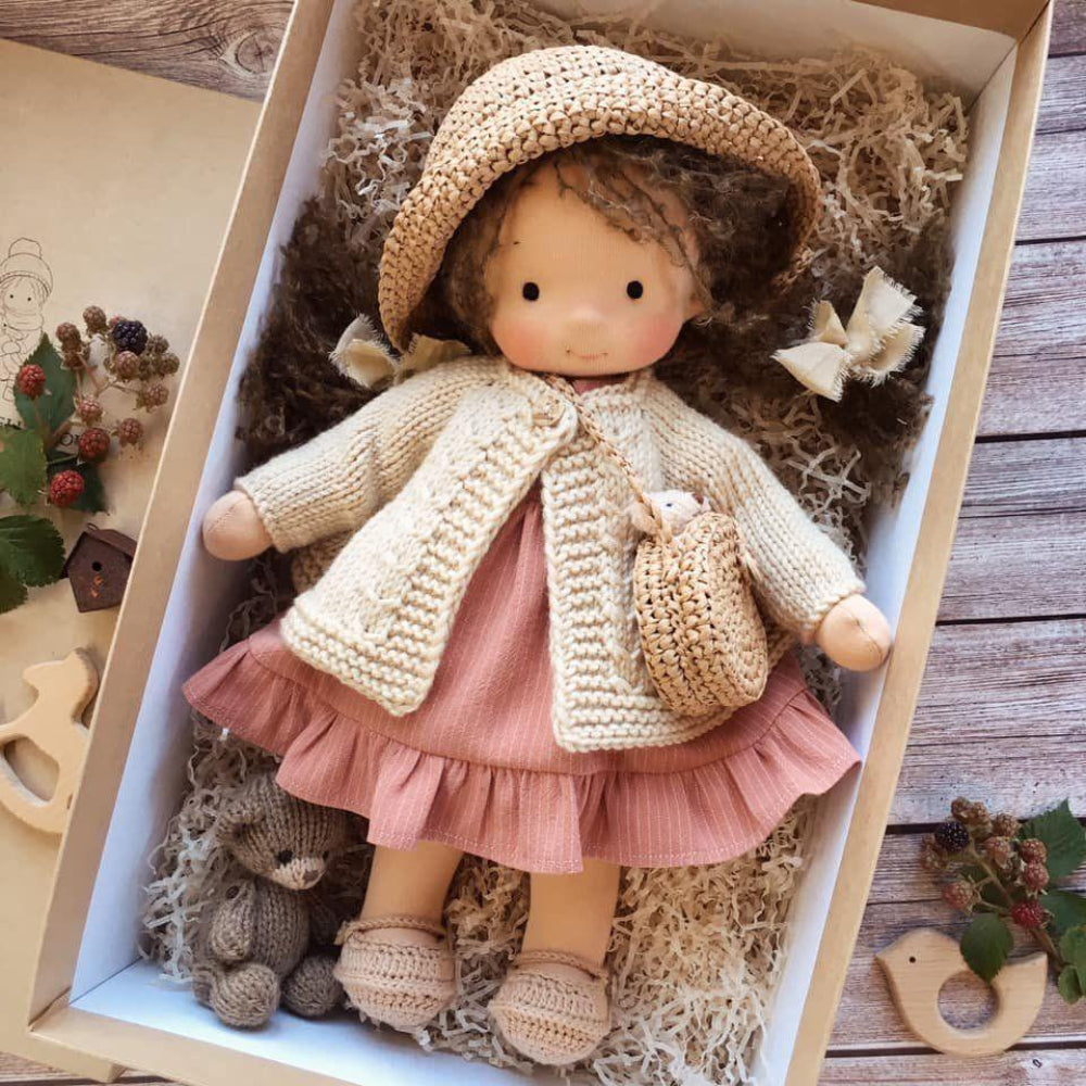 Waldorf Doll For Kids Hypoallergenic Plush Toy HazelMae NALANI