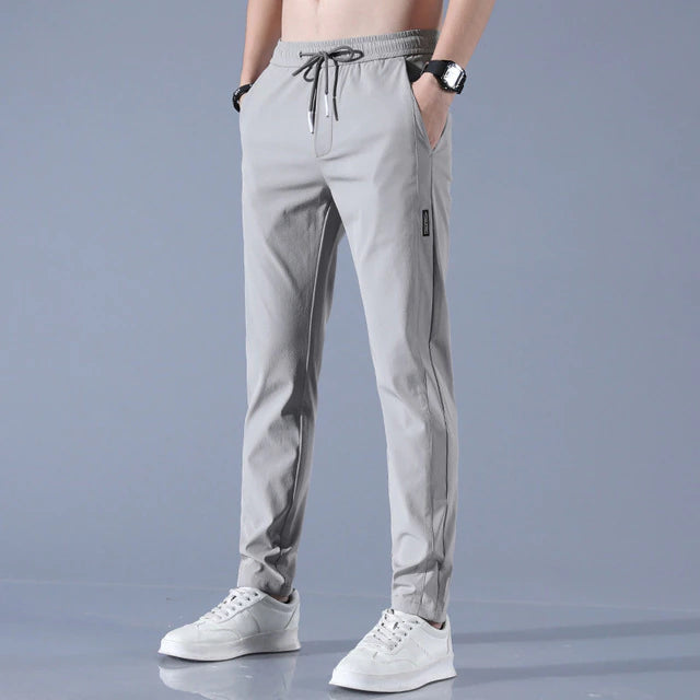 Mens Jogger Trousers Slim Tapered Fit Breathable Comfort