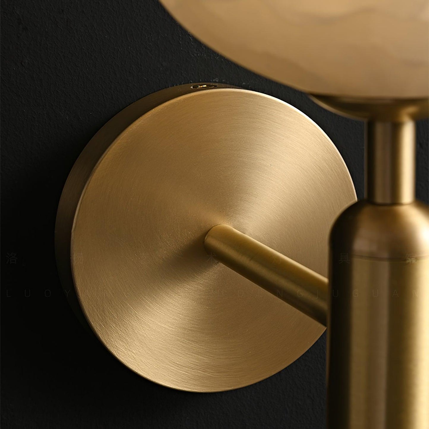 Brass Wall Sconce With Alabaster Flower Accents Design NALANI