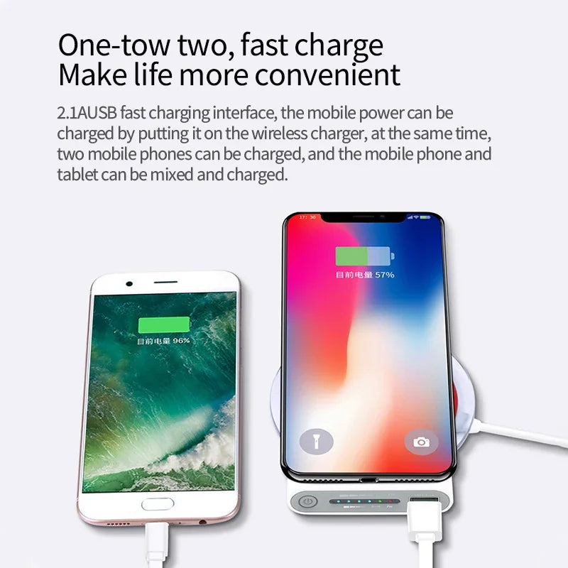 20000mAh Wireless Power Bank Type C Fast Charger Portable NALANI