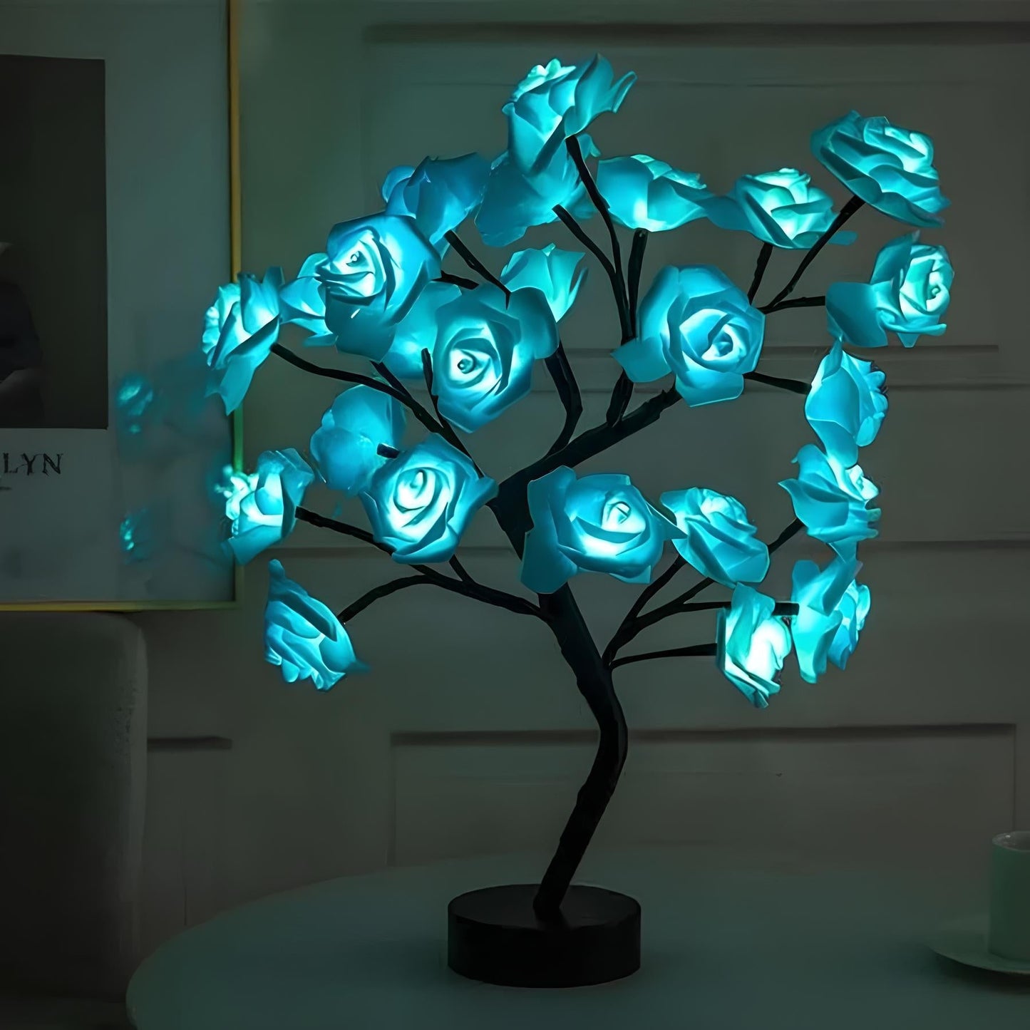 24 LED Rose Tree Night Lamp USB Powered Flower Light NALANI