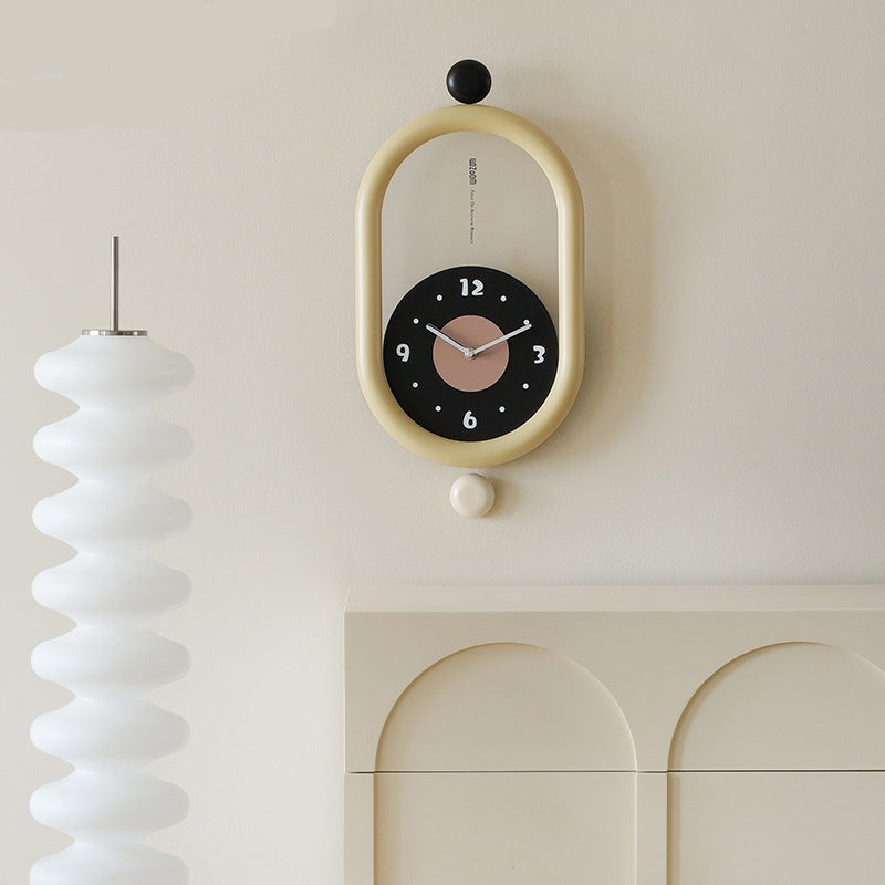 3D Artistic Long Pendulum Clock for Home Decor and Living Room Elegance NALANI
