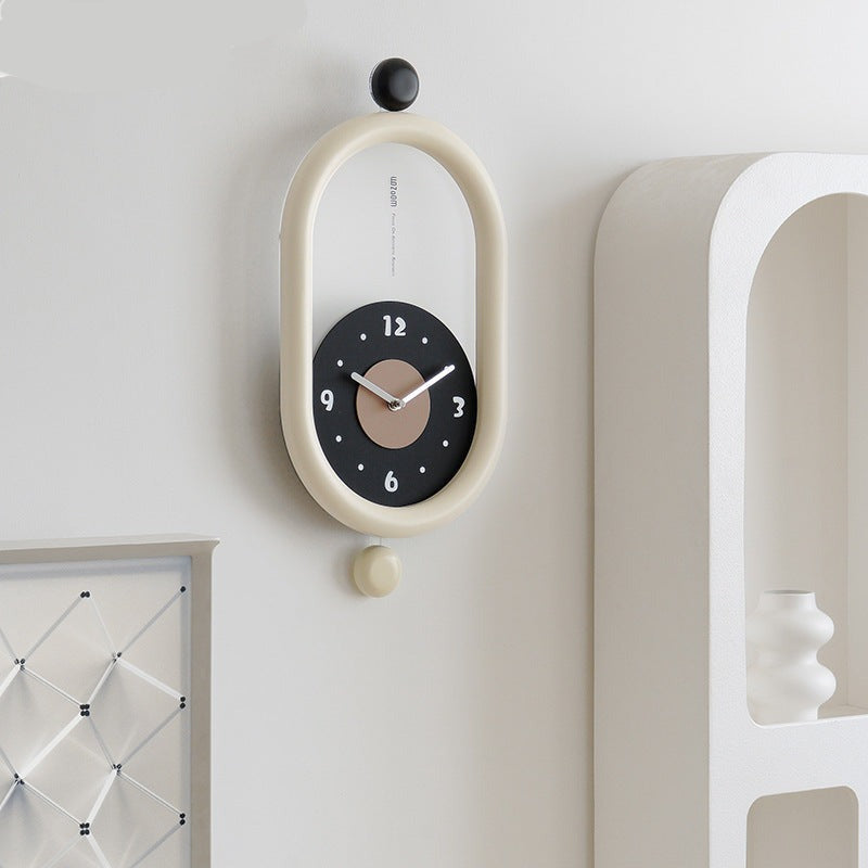3D Artistic Long Pendulum Clock for Home Decor and Living Room Elegance NALANI