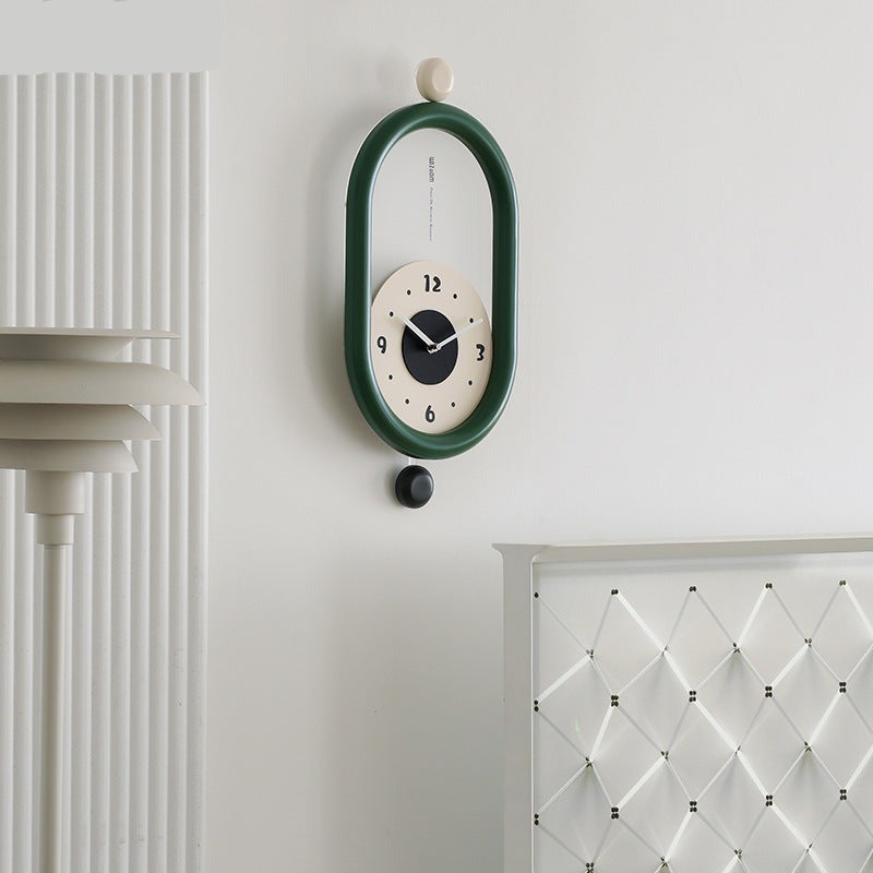 3D Artistic Long Pendulum Clock for Home Decor and Living Room Elegance NALANI