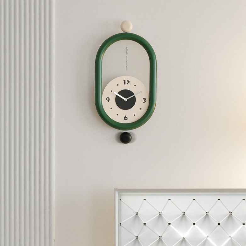 3D Artistic Long Pendulum Clock for Home Decor and Living Room Elegance NALANI