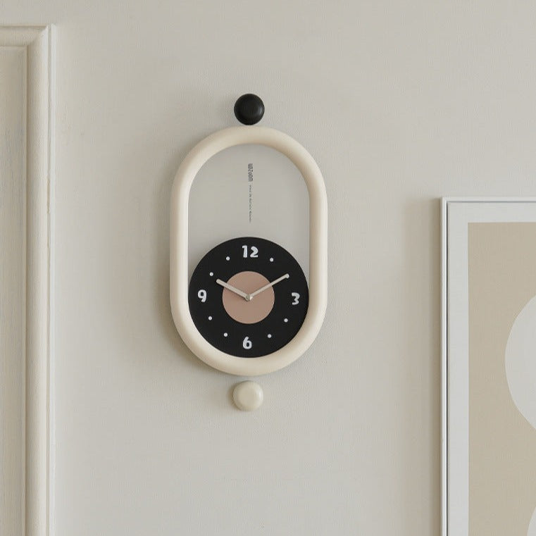 3D Artistic Long Pendulum Clock for Home Decor and Living Room Elegance NALANI