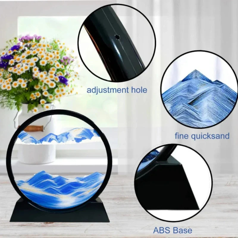 3D Moving Sand Art Deep Sea Sand Sculpture for Relaxation Decor NaLani
