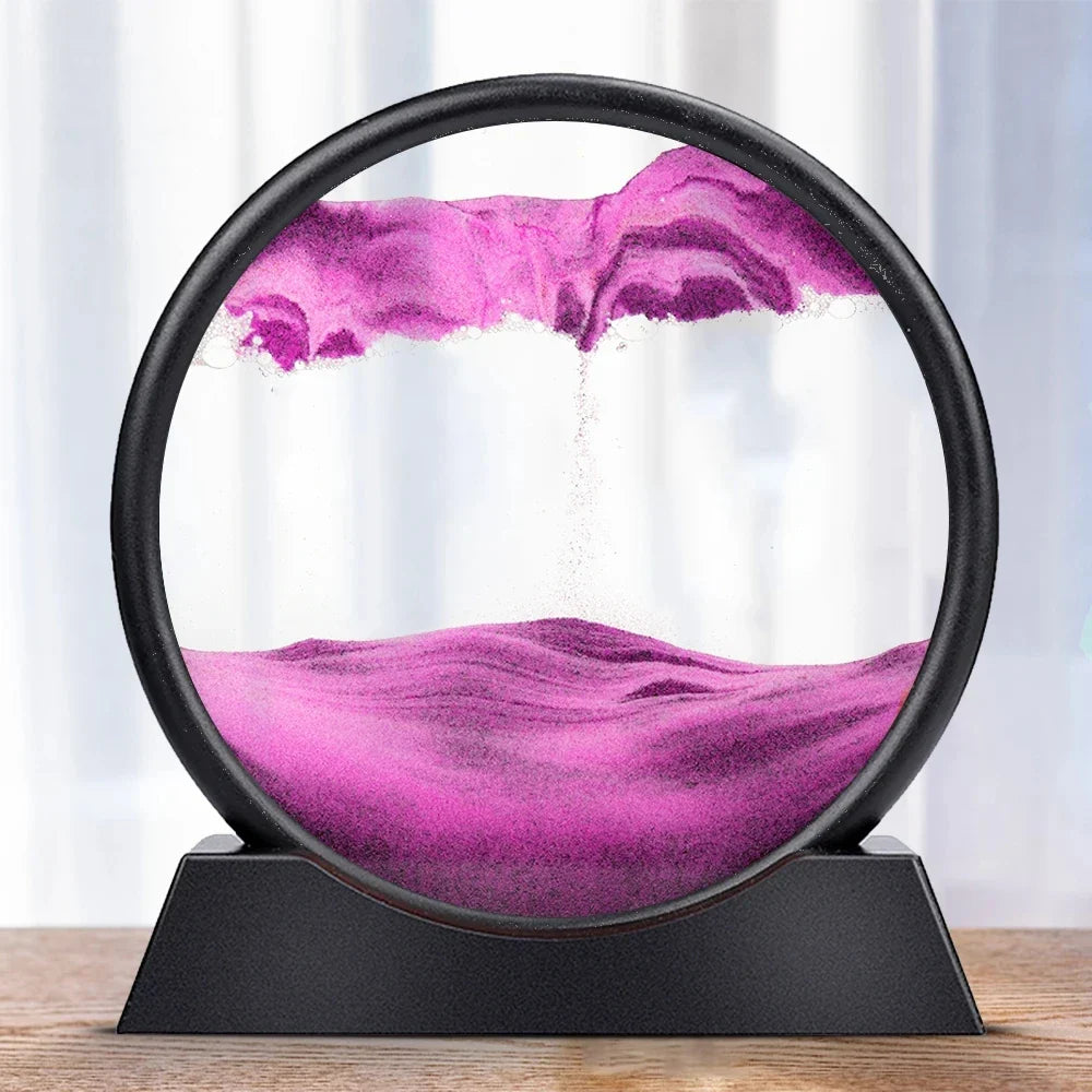 3D Moving Sand Art Deep Sea Sand Sculpture for Relaxation Decor Nude pink NaLani