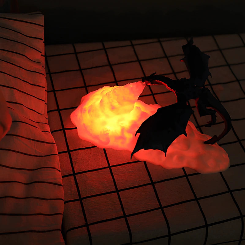 3D-Printed Dragon Nightlight for Fantasy Home Decor NaLani