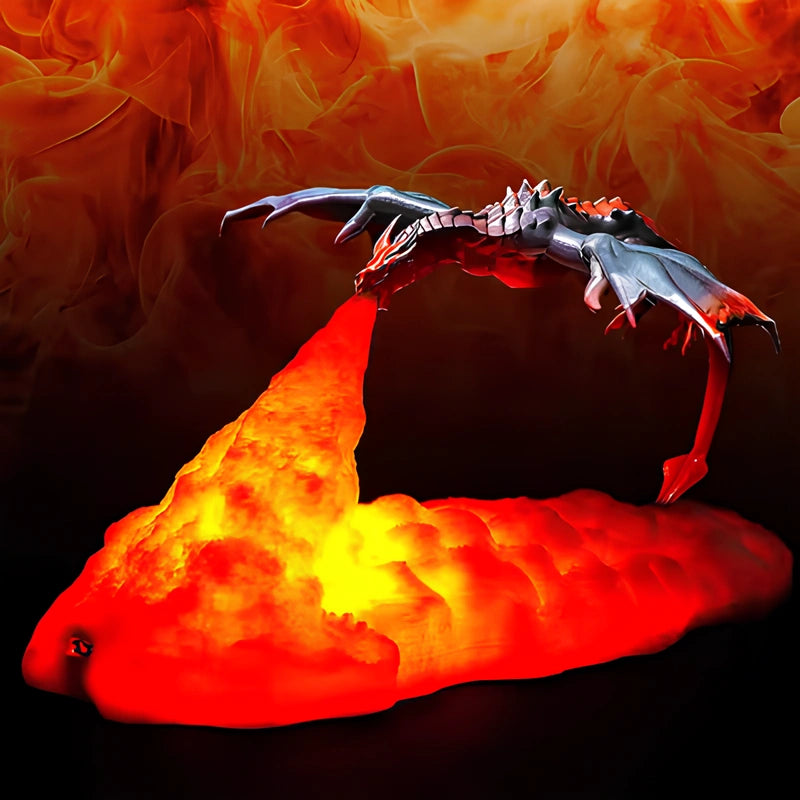 3D-Printed Dragon Nightlight for Fantasy Home Decor NaLani