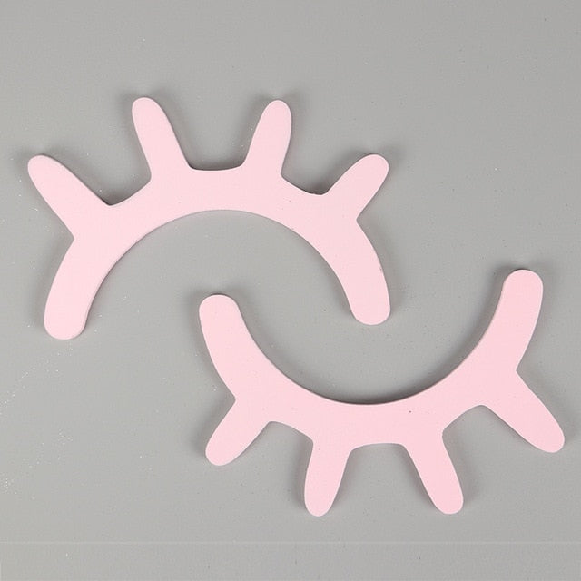 3D Wooden Sleepy Eyes Wall Decor for Kids Room Accent Pink NaLani
