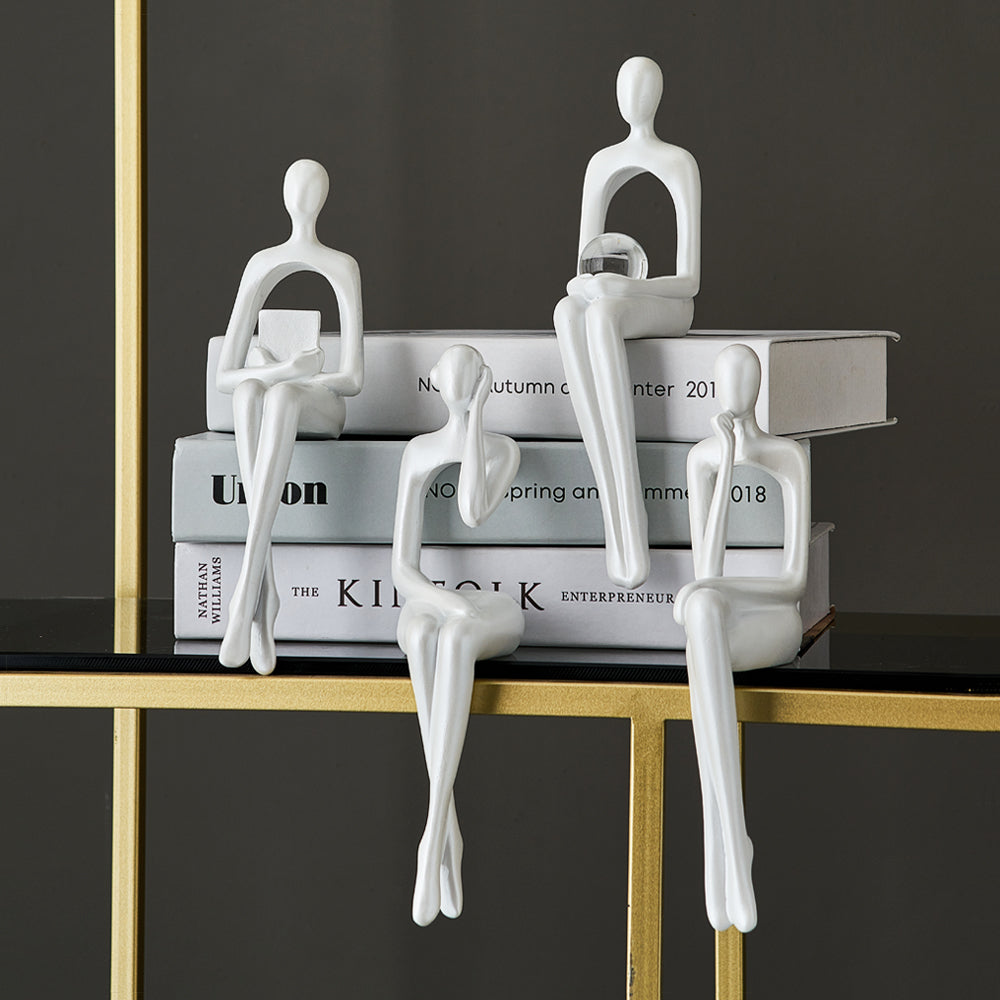 Abstract Book Shelf Decor Figures for Unique Home Accent NaLani