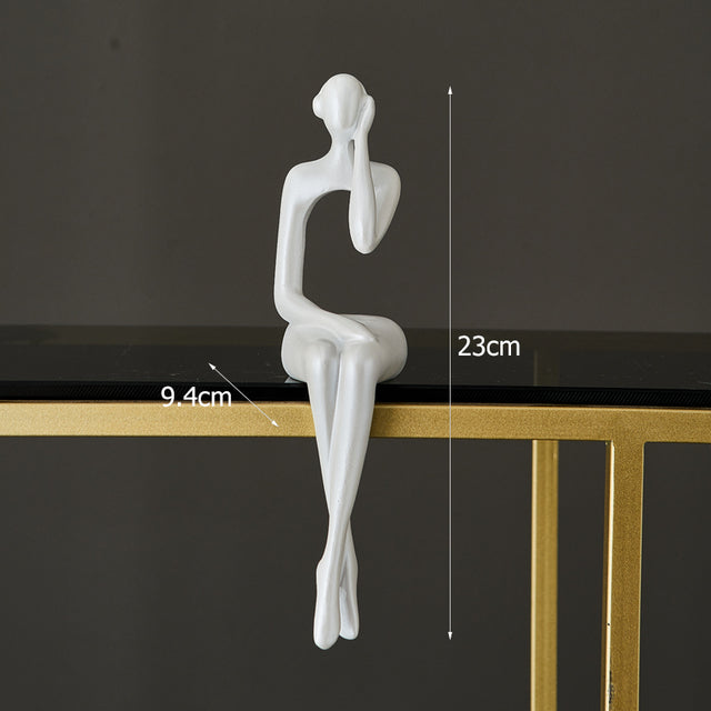 Abstract Book Shelf Decor Figures for Unique Home Accent (Pearl White) Headphones NaLani