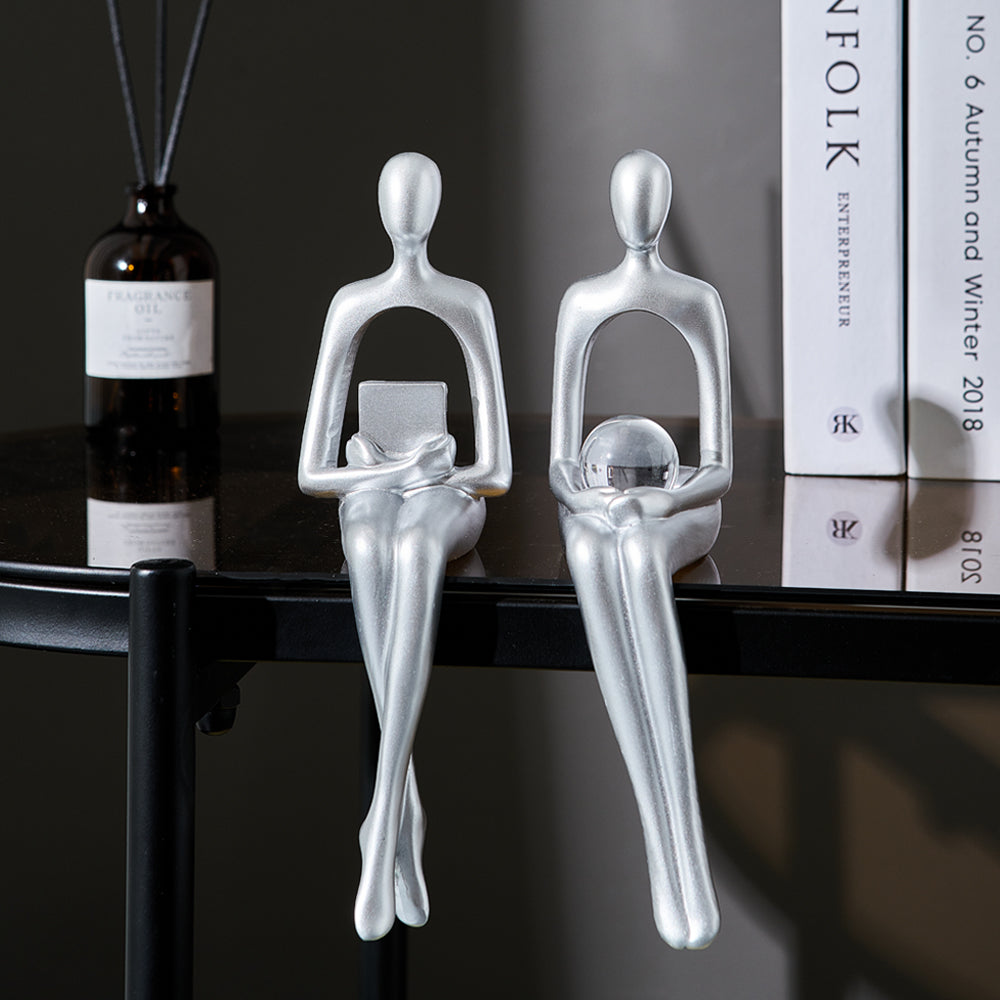 Abstract Book Shelf Decor Figures for Unique Home Accent NaLani