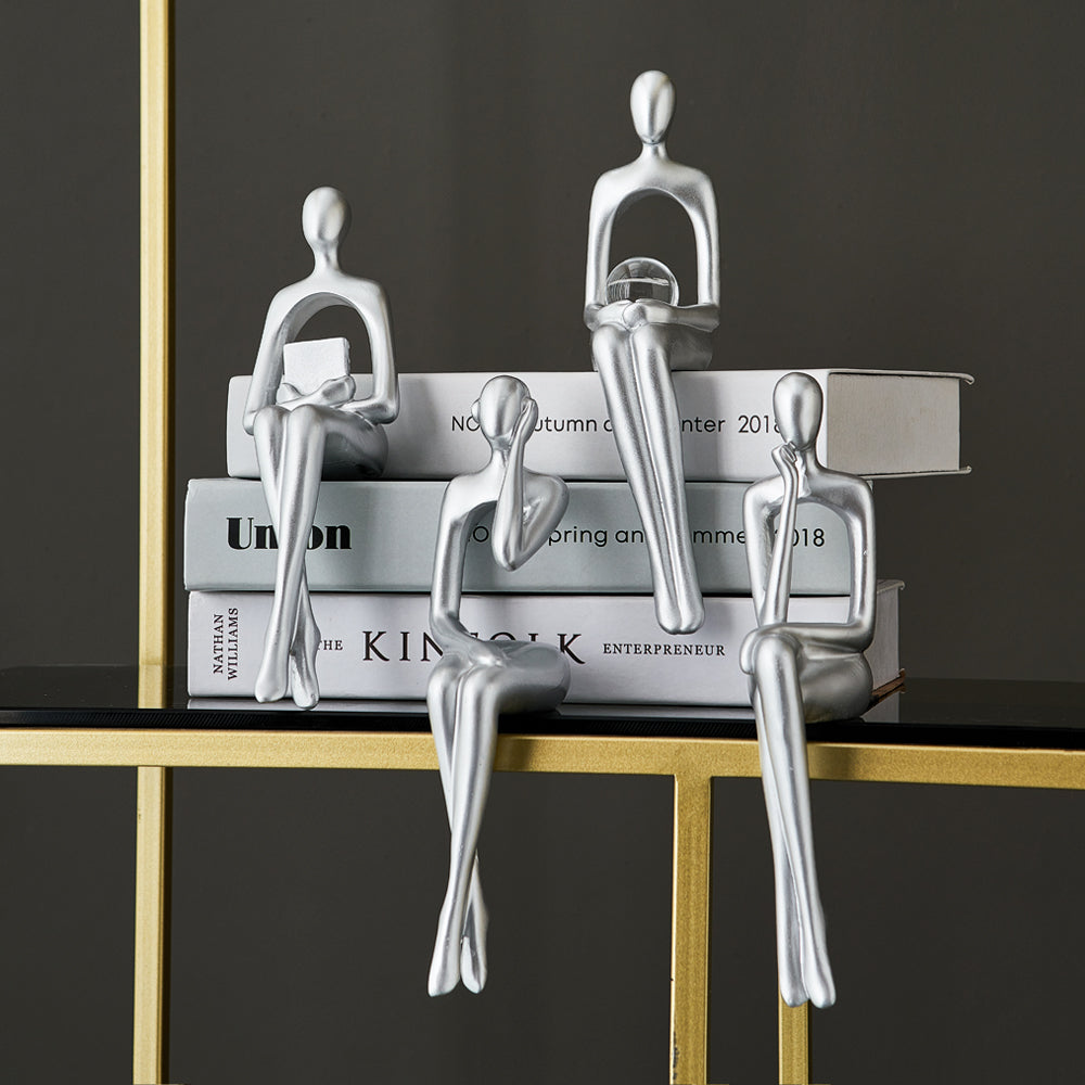 Abstract Book Shelf Decor Figures for Unique Home Accent NaLani