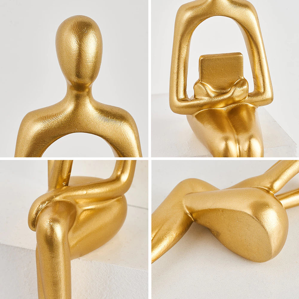 Abstract Book Shelf Decor Figures for Unique Home Accent NaLani
