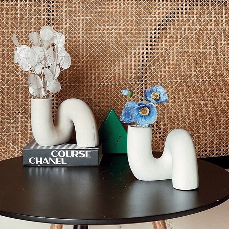 Abstract Ceramic Vase for Bohemian Farmhouse Home Decor NaLani