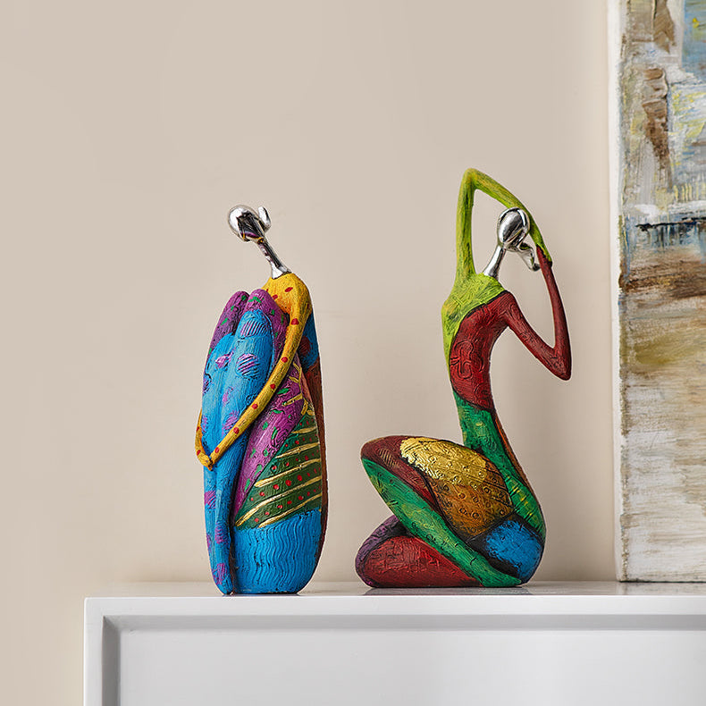 Abstract Cultural Female Sculpture Unique Decorative Art Piece NaLani