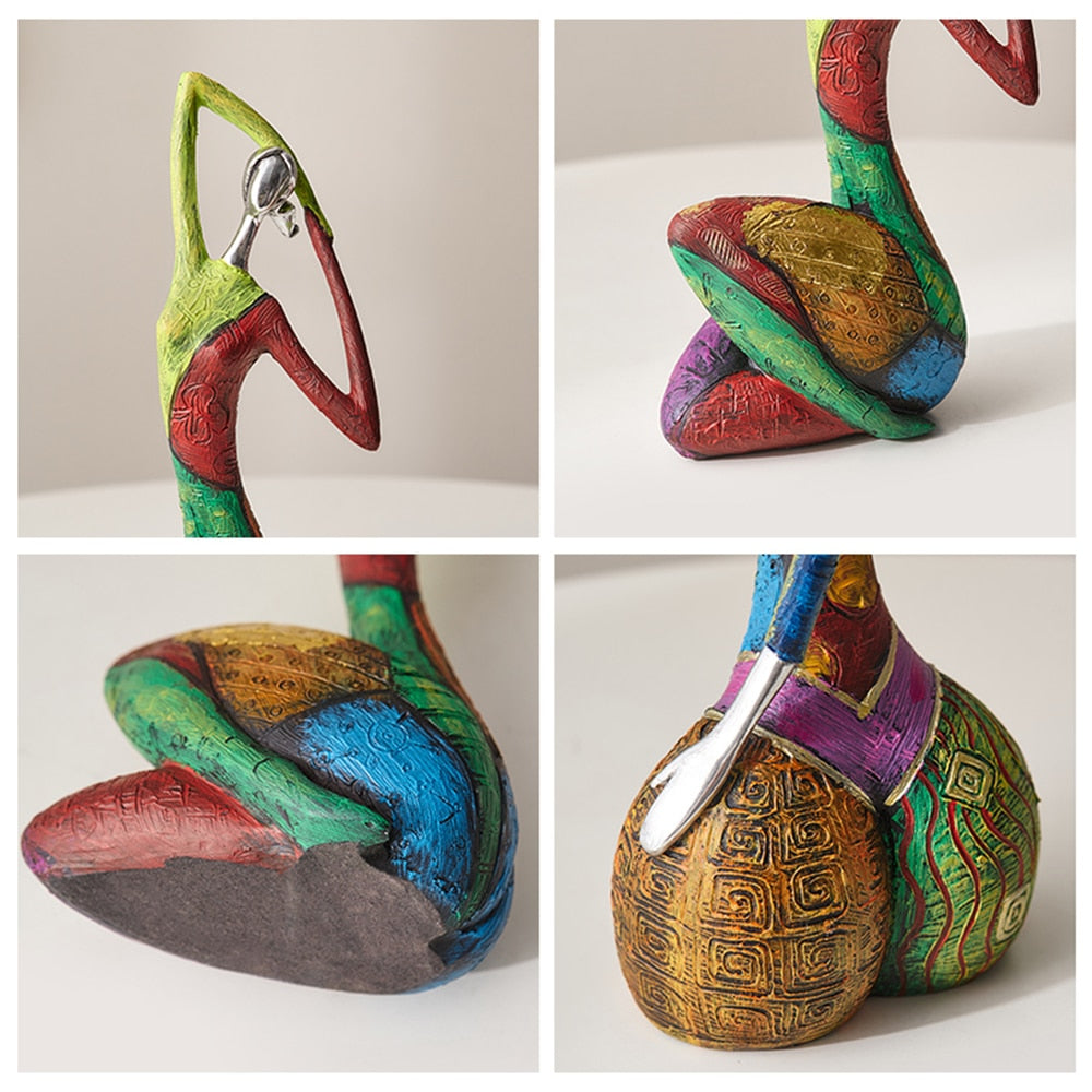 Abstract Cultural Female Sculpture Unique Decorative Art Piece NaLani