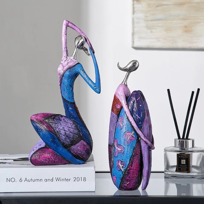 Abstract Cultural Female Sculpture Unique Decorative Art Piece NaLani