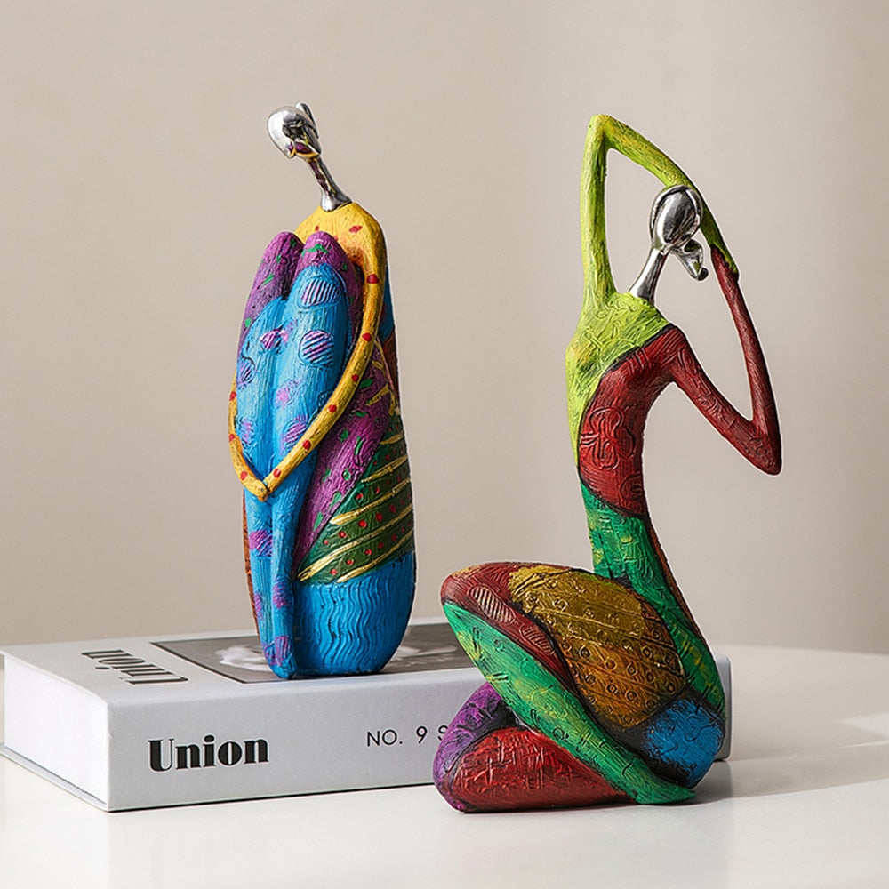 Abstract Cultural Female Sculpture Unique Decorative Art Piece NaLani