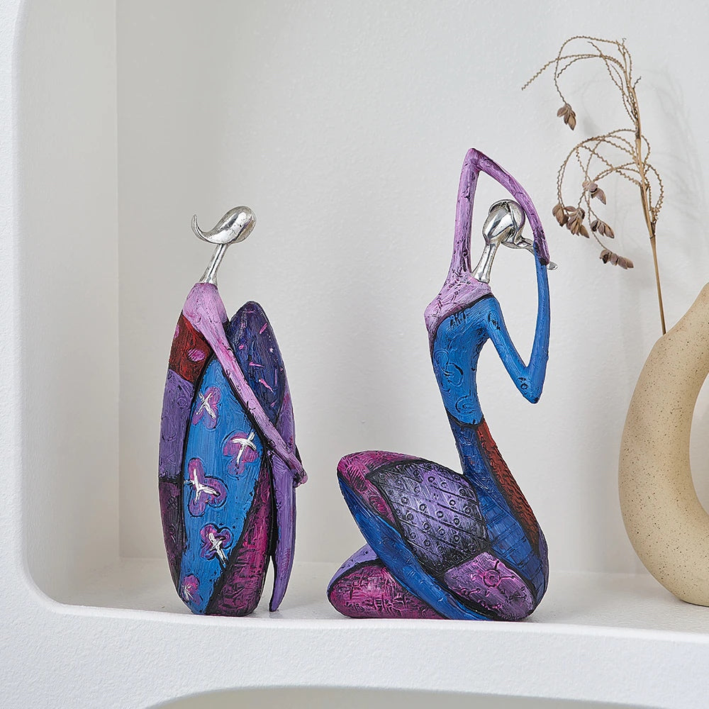 Abstract Cultural Female Sculpture Unique Decorative Art Piece NaLani