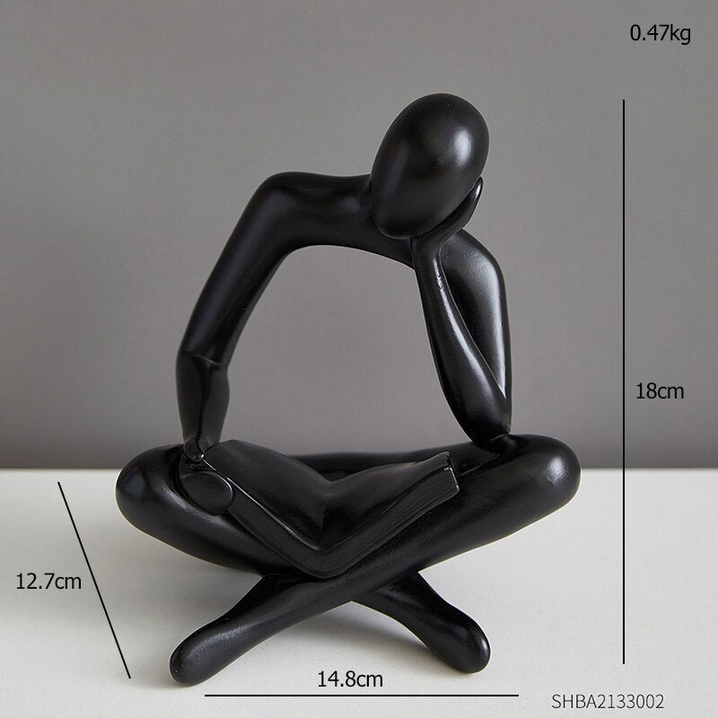 Abstract Decorative Figures for Unique Home Decor and Style Black NaLani