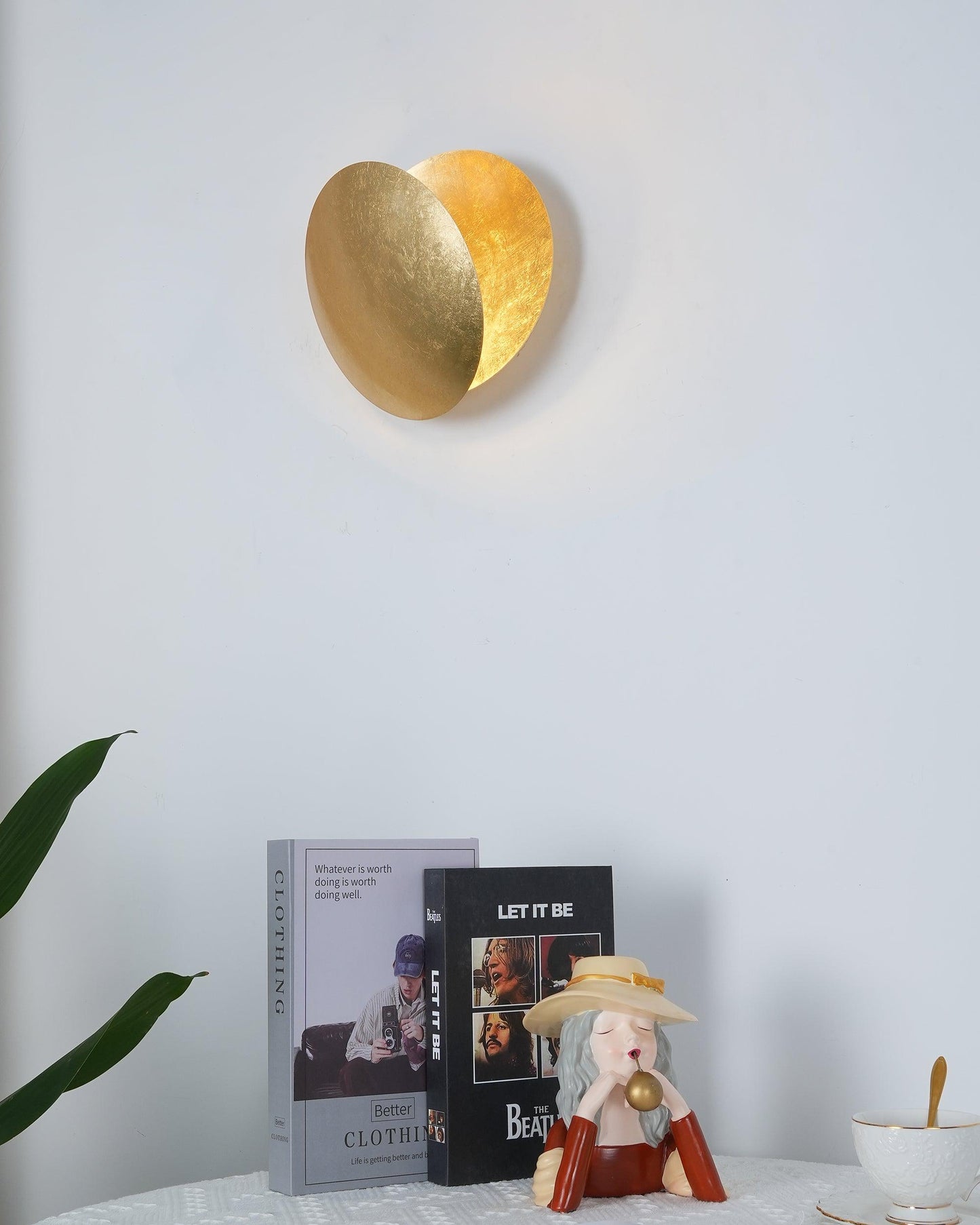Adjustable Disc Wall Lamp With Nickel Front Disk Modern NALANI