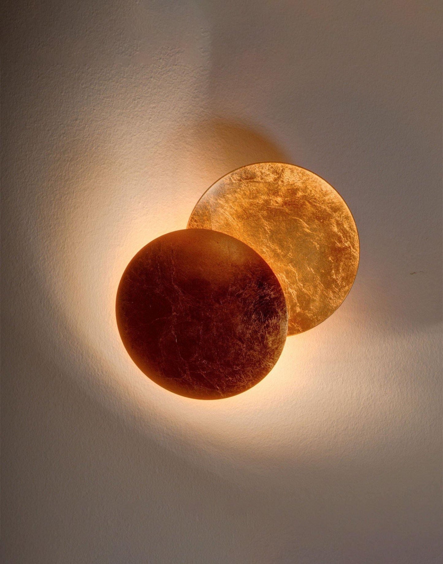 Adjustable Disc Wall Lamp With Nickel Front Disk Modern NALANI