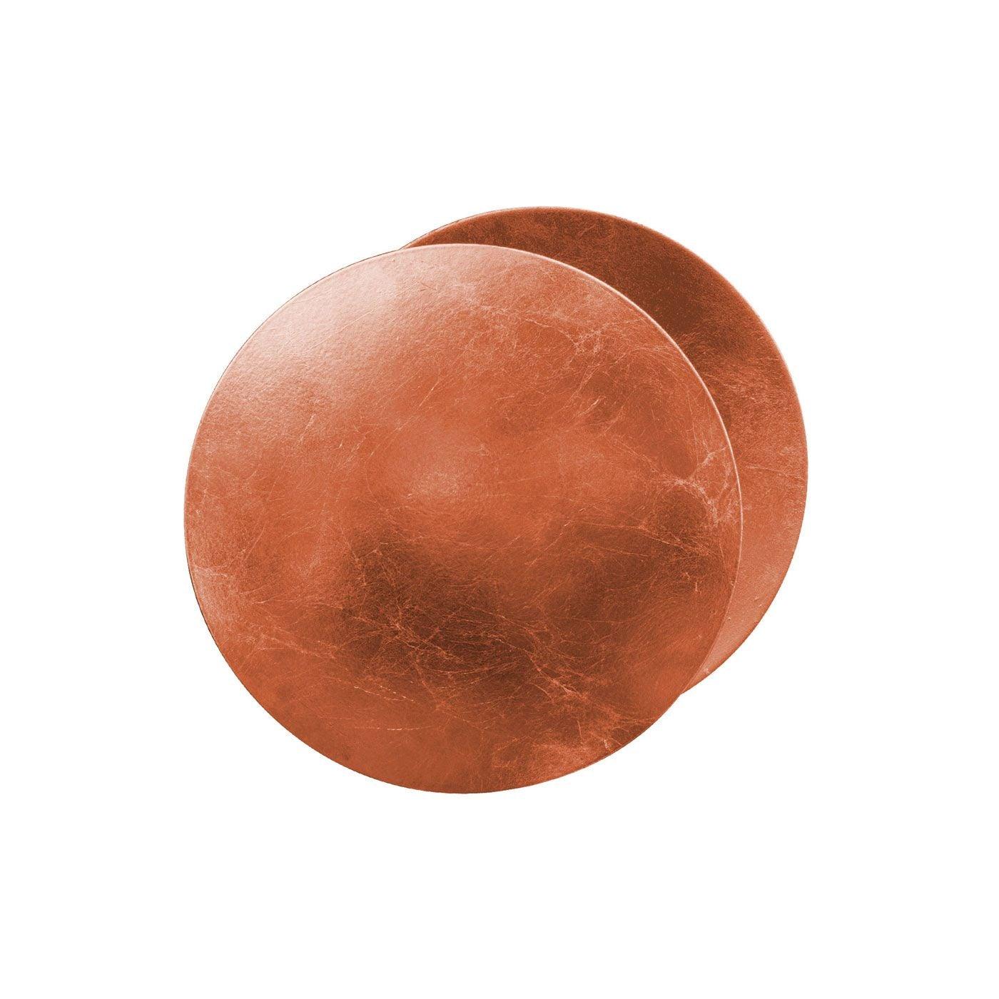 Adjustable Disc Wall Lamp With Nickel Front Disk Modern Bronze color NALANI