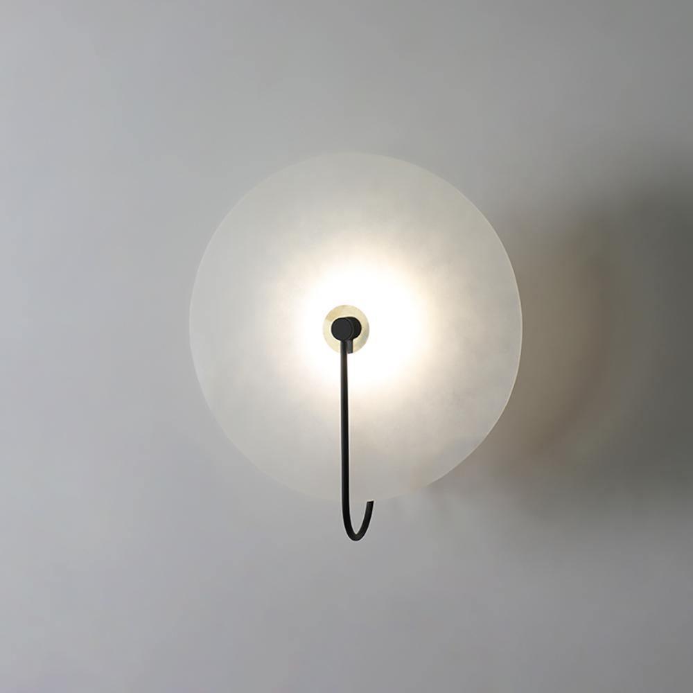 Alabaster LED Wall Sconce With Warm Ambient Glow Lighting NALANI