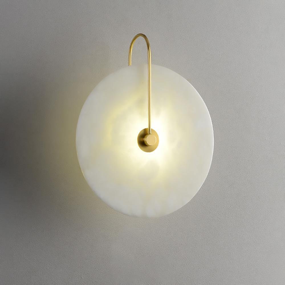 Alabaster LED Wall Sconce With Warm Ambient Glow Lighting NALANI