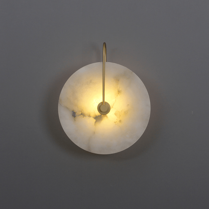 Alabaster LED Wall Sconce With Warm Ambient Glow Lighting NALANI