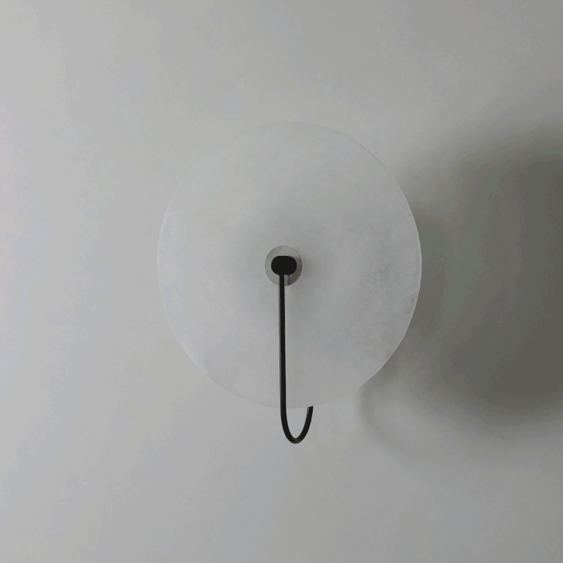 Alabaster LED Wall Sconce With Warm Ambient Glow Lighting NALANI