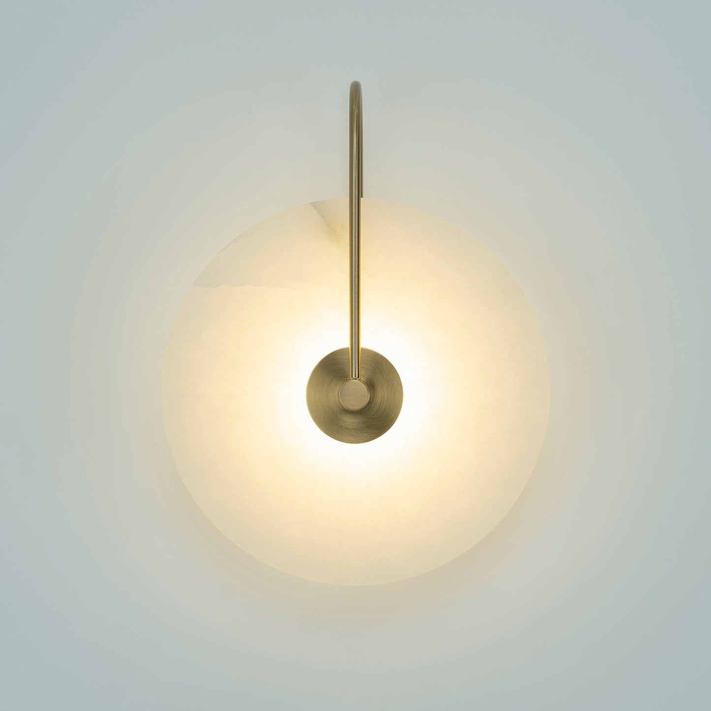 Alabaster LED Wall Sconce With Warm Ambient Glow Lighting NALANI