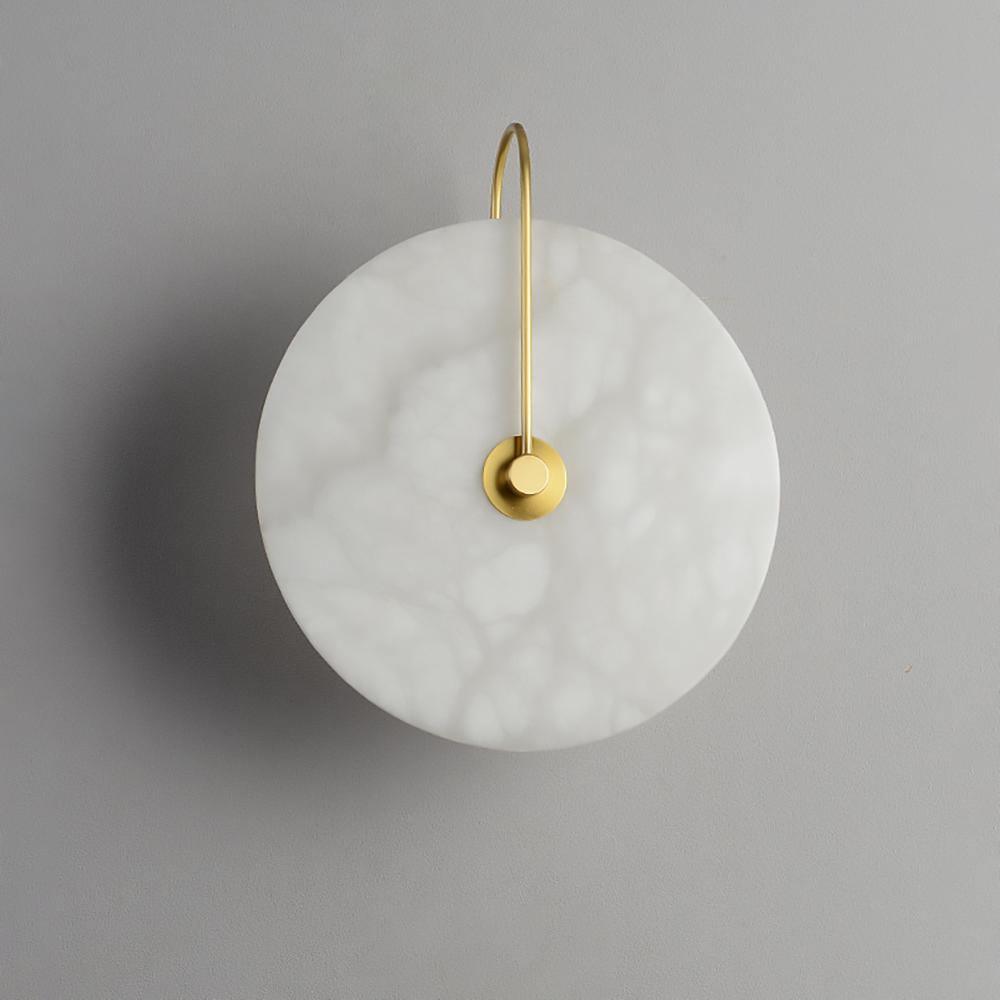 Alabaster LED Wall Sconce With Warm Ambient Glow Lighting NALANI