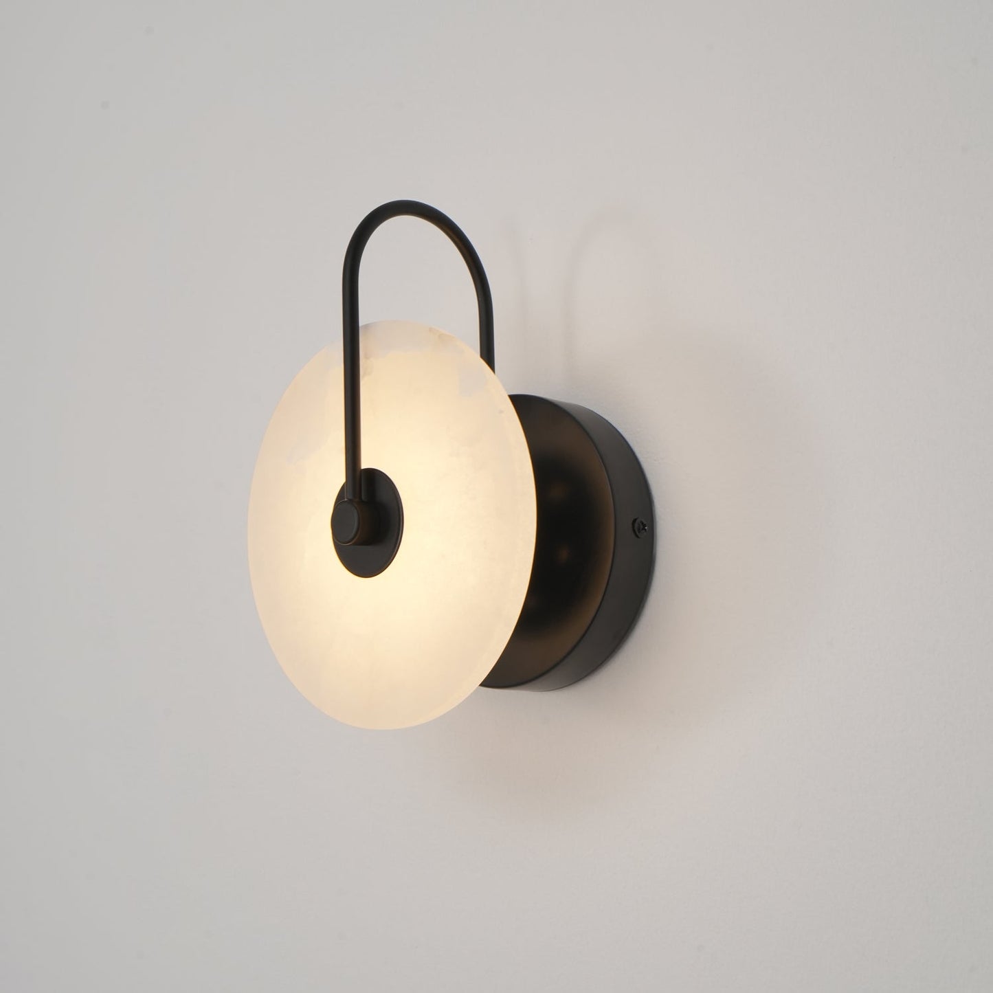 Alabaster LED Wall Sconce With Warm Ambient Glow Lighting NALANI