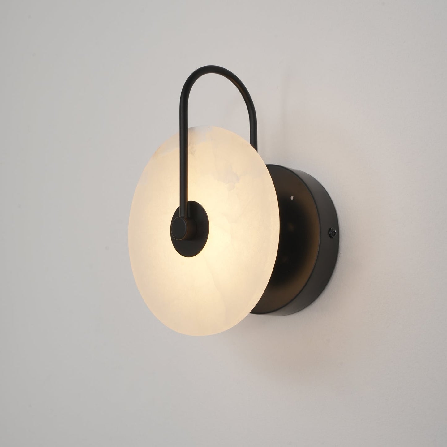 Alabaster LED Wall Sconce With Warm Ambient Glow Lighting NALANI