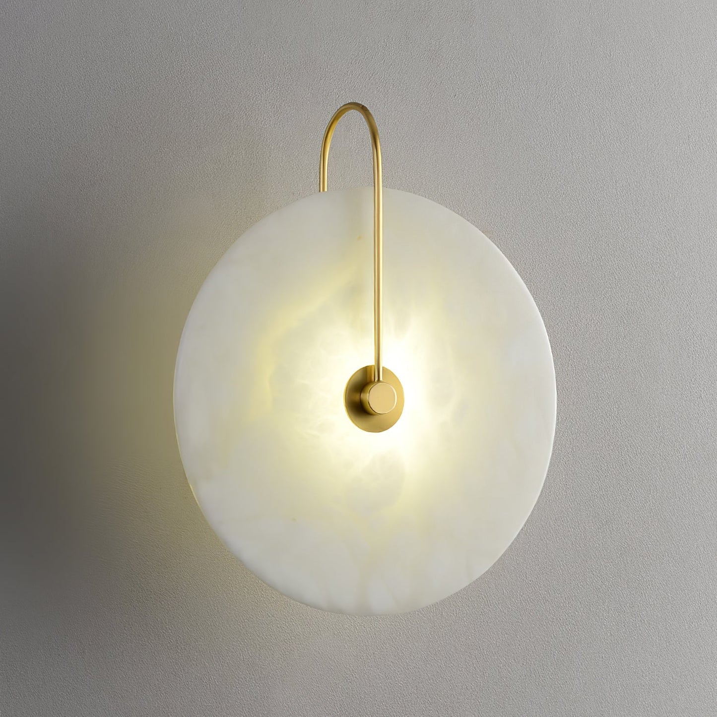 Alabaster LED Wall Sconce With Warm Ambient Glow Lighting NALANI