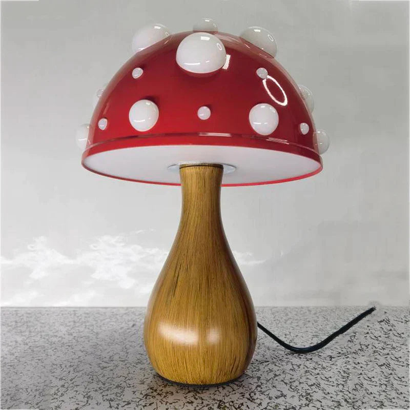 Amanita Mushroom Table Lamp With Soft Ambient Glow NALANI