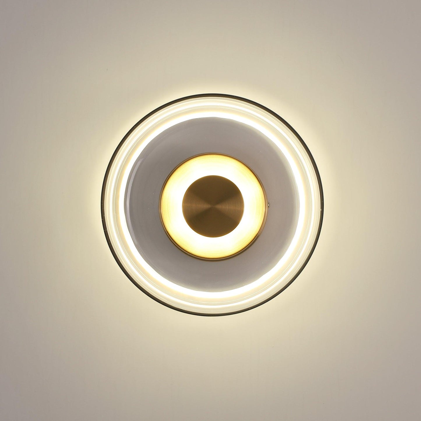 Ambient LED Wall Light With Glass And Brass Screen NALANI