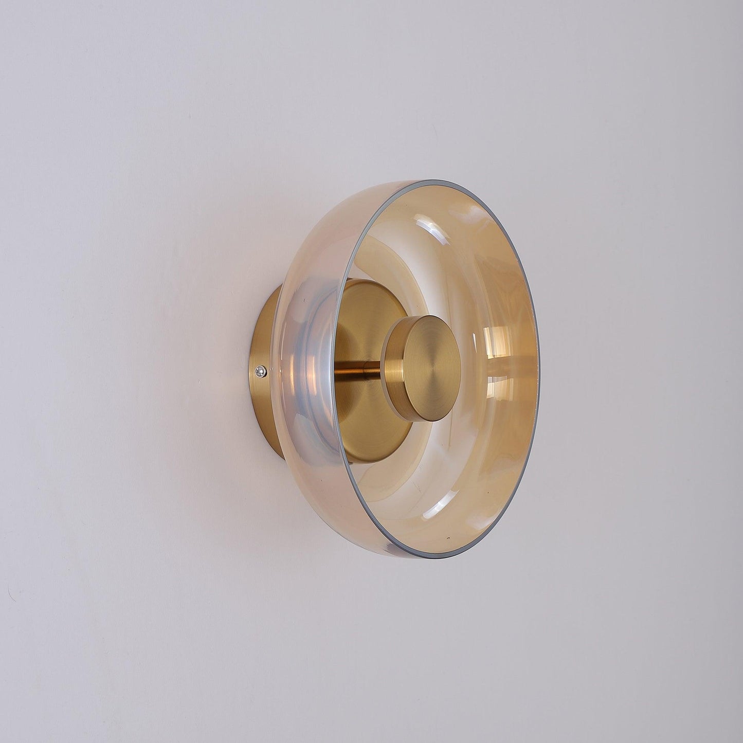 Ambient LED Wall Light With Glass And Brass Screen NALANI